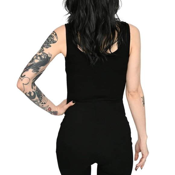 Foxblood Biker Short Signature Catsuit Black Small - Picture 3 of 6